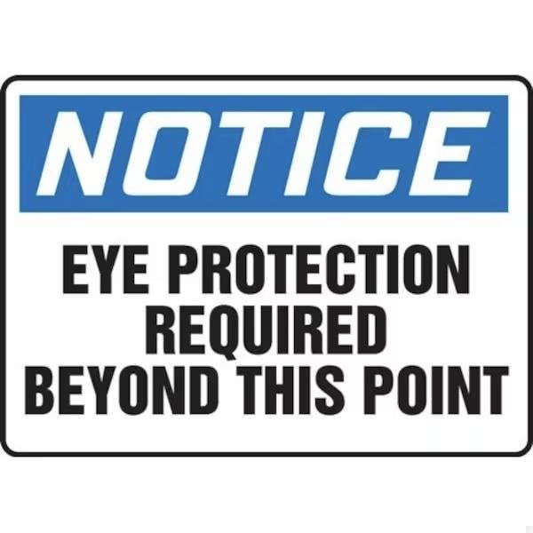 Accuform OSHA NOTICE SAFETY SIGN EYE MPPE870VA MPPE870VA - main